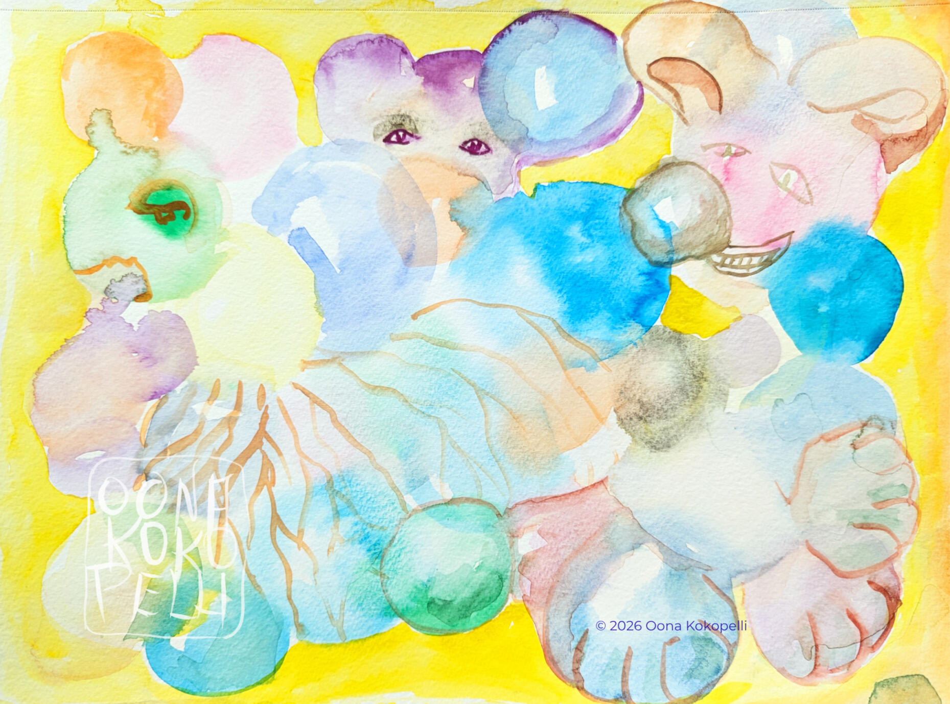 I paint with air. Bubbles. Transparency. Pure electric joy. "Electric Air" emerged spontaneously at the water's edge.