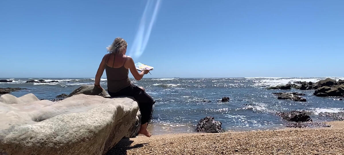 Painting At The Sea